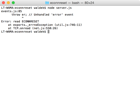 ECONNRESET error while trying to execute a web request to Office 365 APIs
